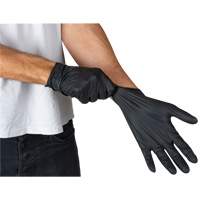 SHJ765 Vending Pack Disposable Gloves, Small, Nitrile, 5-mil, Powder-Free, Black, Class 2