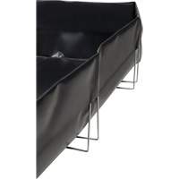 SHK098 Berme &agrave; support en fil m&eacute;tallique, Capacit&eacute; 268 gal. US, 6' la x 6' lo x 12" h, Support en L