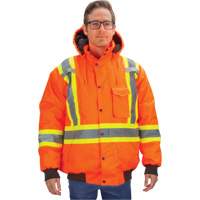 Waterproof 7-in-1 Winter Parka, High Visibility Orange, Large SHK744 | Zenith Safety Products