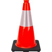 SHL472 Premium Traffic Cone, 18", Orange, 6" Reflective Collar(s)