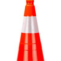 SHL476 Premium Traffic Cone, 28", Orange, 4" Reflective Collar(s)