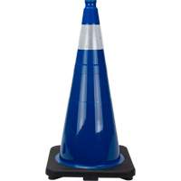 SHL480 Premium Traffic Cone, 28", Blue, 4" Reflective Collar(s)