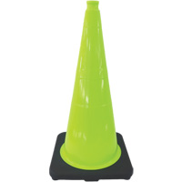 SHL483 Premium Traffic Cone, 18", Lime Green
