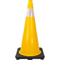 SHL484 Premium Traffic Cone, 28", Yellow, 4" Reflective Collar(s)
