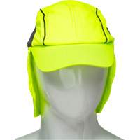 SHL863 Chapeaux de refroidissement avec voiles pour le cou, Lime haute visibilit&eacute;