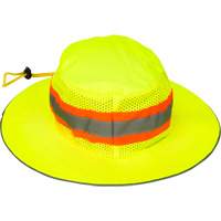 SHL864 Chapeau de p&ecirc;cheur &agrave; refroidissement par &eacute;vaporation, Lime haute visibilit&eacute;
