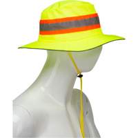SHL864 Chapeau de p&ecirc;cheur &agrave; refroidissement par &eacute;vaporation, Lime haute visibilit&eacute;