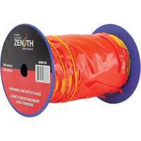 SHM755 Warning Line with Flags, 328' L, Orange/Yellow