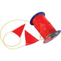 SHM755 Warning Line with Flags, 328' L, Orange/Yellow