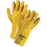 SHN211 Gants &agrave; fini rugueux et r&eacute;sistants aux produits chimiques, Taille 9, 12" lo, PVC, Doublure en Interlock, 47-mil
