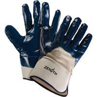 SHN710 Heavyweight Safety Cuff Gloves, 11/2X-Large, Nitrile Coating, Cotton Shell