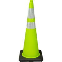 SHN913 Premium Traffic Cone, 36", Lime Green, 4" & 6" Reflective Collar(s)
