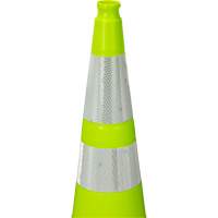SHN913 Premium Traffic Cone, 36", Lime Green, 4" & 6" Reflective Collar(s)