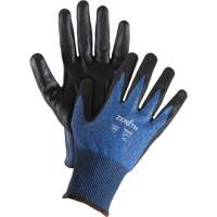 SHO179 Gants l&eacute;gers et haute dext&eacute;rit&eacute; r&eacute;sistants &agrave; la coupe, Taille 7, Calibre 18, Rev&ecirc;tement Mousse de nitrile, Enveloppe en Acier inoxydable/PEHP/Tungst&egrave;ne, ASTM ANSI niveau A9