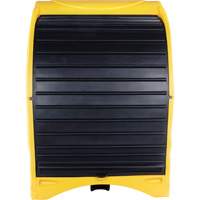 SHO253 Palette contre les d&eacute;versements &agrave; couvercle dur pour 4 barils, 68,11" lo x 61,61" la x 83,07" h, Capacit&eacute; de charge 1433 lb