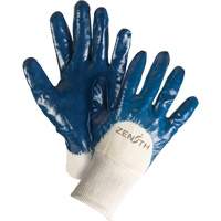 SHO267 Gants &agrave; doublure interlock de poids moyen, 9/Grand, R&ecirc;vetement Nitrile, Enveloppe en Coton