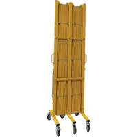 SHO321 Expandable Barrier, 84" H x 20' L, Yellow
