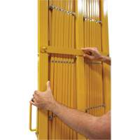 SHO321 Expandable Barrier, 84" H x 20' L, Yellow