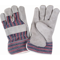SAP228R Gants d'ajusteur rugueux, T-Grand, Paume en Cuir de vache refendu, Doublure en Coton