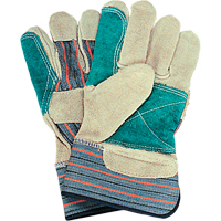 SM578R Gants d'ajusteur avec paume double, Grand, Paume en Cuir de vache refendu, Doublure en Coton