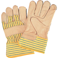 Standard-Duty Dry-Palm Fitters Gloves, Ladies, Grain Cowhide Palm, Cotton Inner Lining SAS502R | Zenith Safety Products
