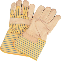 Standard-Duty Dry-Palm Fitters Gloves, Large, Grain Cowhide Palm, Cotton Inner Lining SM583R | Zenith Safety Products