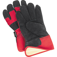 Superior Warmth Winter-Lined Fitters Gloves, Large, Split Cowhide Palm, Thinsulate™ Inner Lining SM609R | Zenith Safety Products