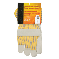 SR521R Gants d'ajusteur doubl&eacute;s pour l'hiver &agrave; paume renforc&eacute;e, Grand, Paume en Cuir fleur de vache, Doublure en Molleton de coton