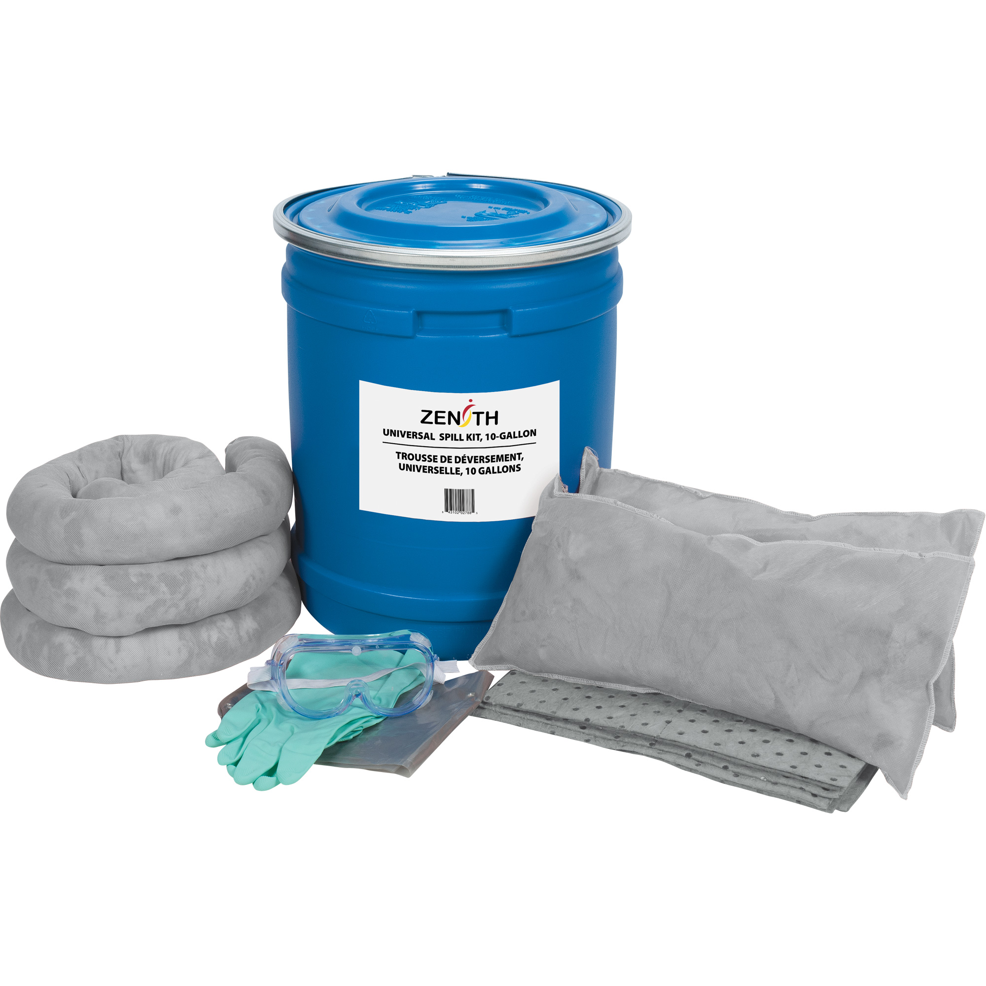 Trousse industrielle de lutte contre les déversements , Huile seulement, Baril, Absorbance de 95 gal. US - SAK243