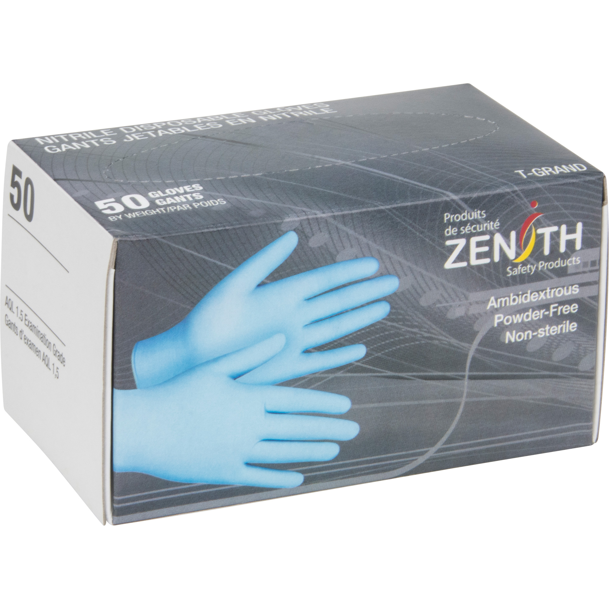 Zenith Safety Products Vending Pack Disposable Gloves, Large, Nitrile